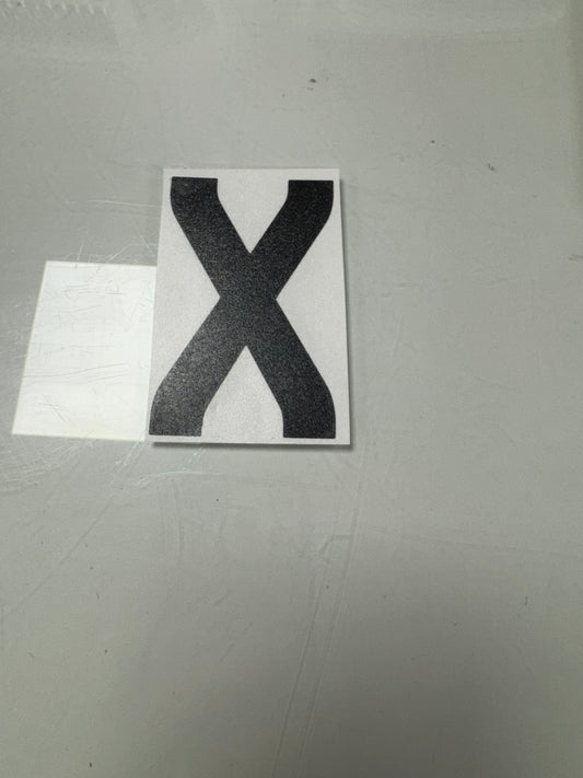 X Anti-flash letter