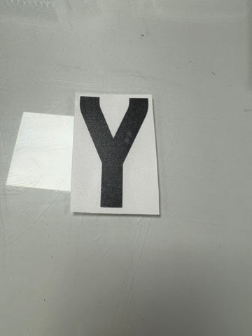 Y Anti-flash letter