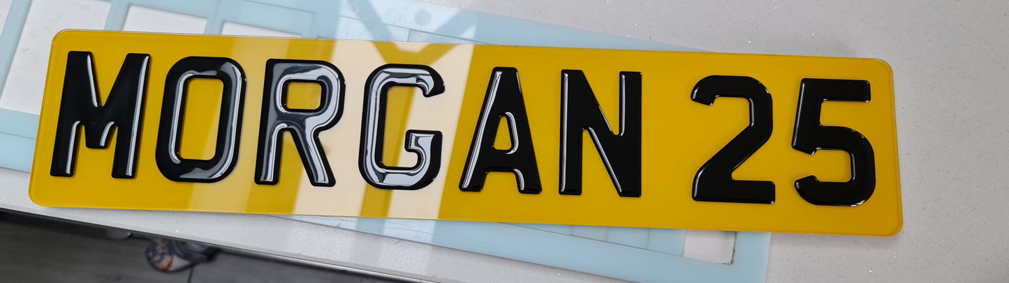 Car Plates-3D Gel