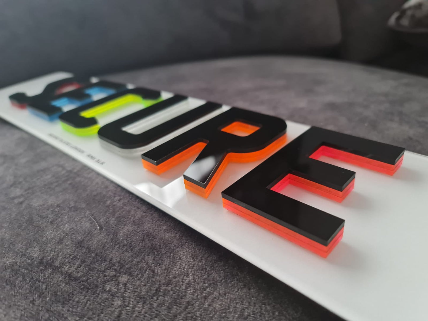 Triple Layer Neon Plates